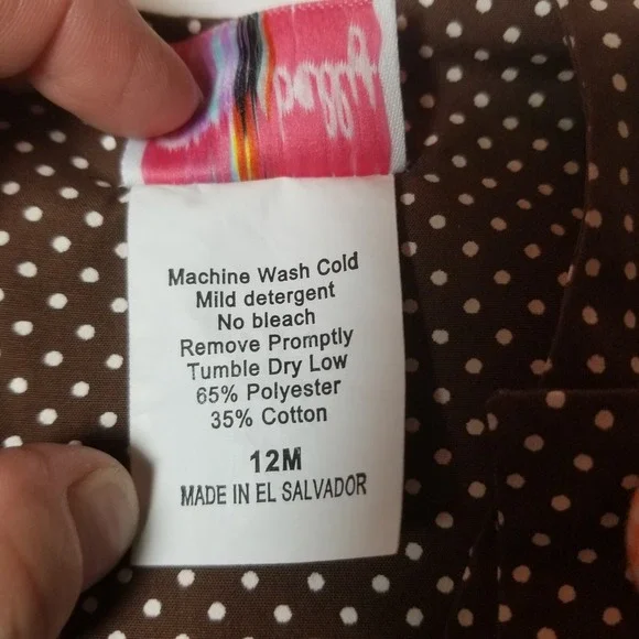 Stelly Belly Turkey Applique Overall Brown/Orange Microdot Ruffled Leg 12 mo‎ - Picture 7 of 7